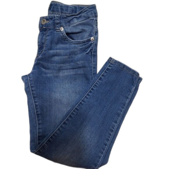 Levi's Girls Cropped Denim Legging Size 10 Reg Adjustable Waist - Picture 2 of 15